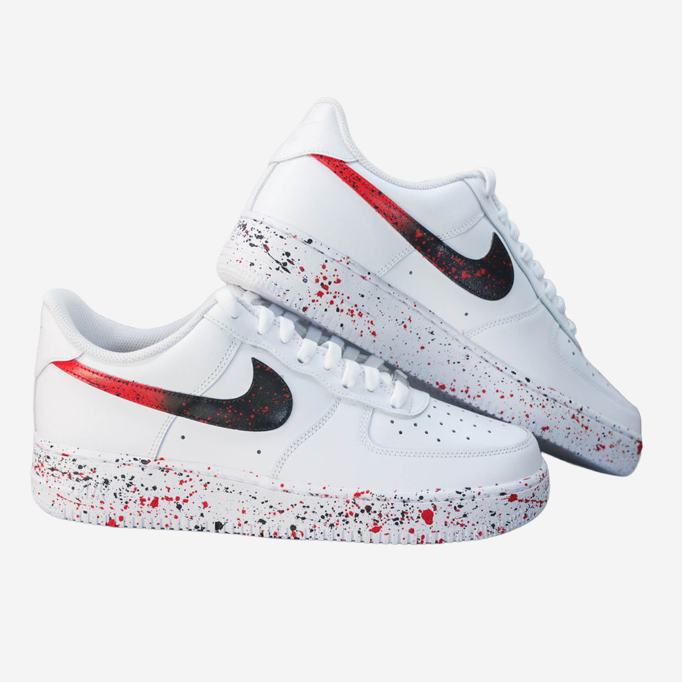 Nike Air Force 1 x Red Gradient Splash