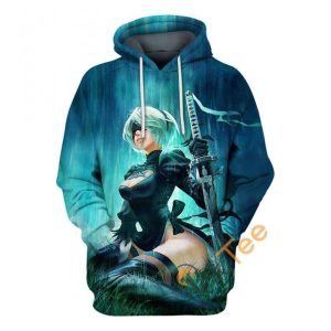 2B Crying Amazon Hoodie 3D