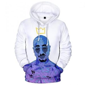 2PAC Hoodie Unisex Printed Hip Hop 3D