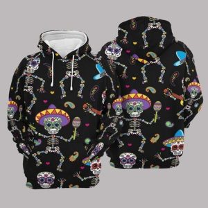 3D Hoodie Day Of The Dead Unisex