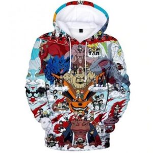 3D Print NARUTO Anime Tailed Beasts Hoodie