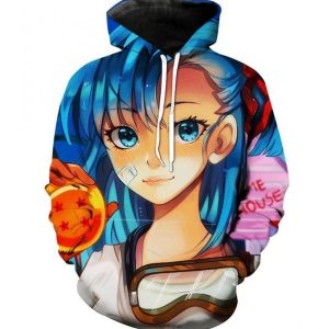 4 Star Ball Bulma Dragon Ball Sexy Hoodie 3D