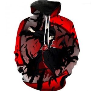Akatsuki Ninja Itachi Uchiha 3D Print Hoodie