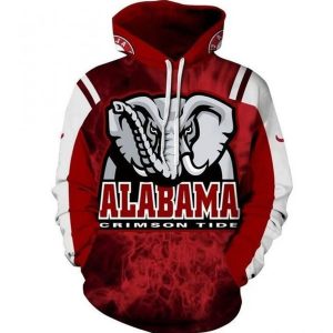 Alabama Crimson Tide 3d Hoodie Style 06