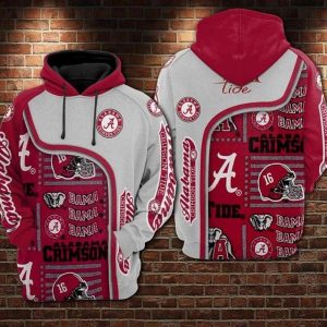 Alabama Crimson Tide Hoodie 3D
