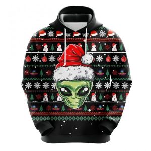Alien Santa Christmas cute Noel Mc Ugly Hoodie 3D