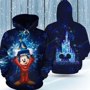 Amazing Mickey Frozen Disney Land Merry Christmas Hoodie 3D