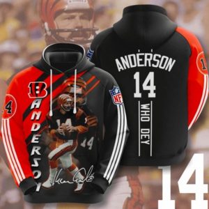 Anderson 14 Who Dey Hoodie 3D