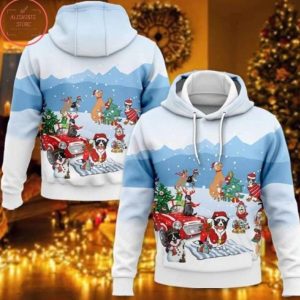 Animal Party in Christmas 3D Hoodie