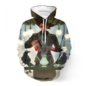 Anime Black Goku Pouring Tea Dragon Ball Super Hoodie 3D