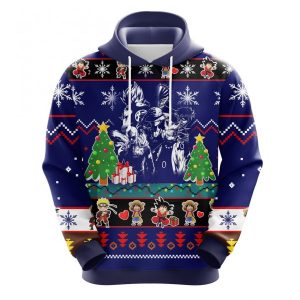 Anime Character Top Christmas 2 cute Noel Mc Ugly Hoodie 3D