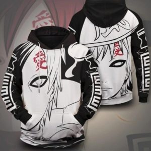 Anime Naruto New Gaara Cosplay Hoodie 3D