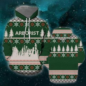 Arborist Christmas 3D All Over Print Hoodie