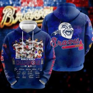 Atlanta Braves Champions World Series Champions 3D Hoodie