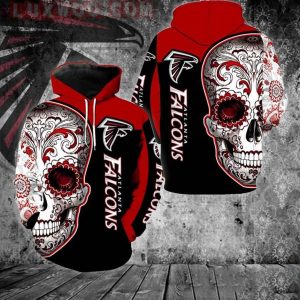 Atlanta Falcons Skull New Hoodie 3D