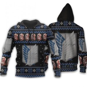 Attack On Titan Shirt Scout Jacket Costume Hoodie 3D