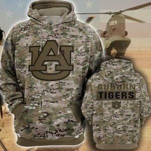 Auburn Tigers Pullover Hoodie 3D Football