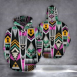 Aztec Pullover Hoodie 3D Tribal Aztec Graphic Pattern Style Hoodie