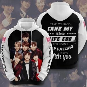BTS Beyond The Scene Signature Design Gift For Fan Custom 3D Hoodie