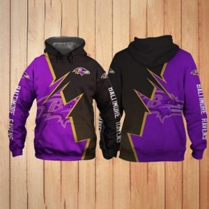 Baltimore Ravens Full Printing Hoodiee 3D