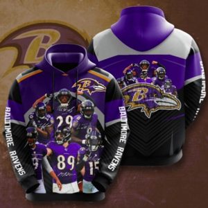 Baltimore Ravens Sport Team Hoodie 3D