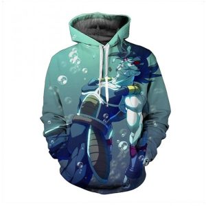 Bardock Dying In Sea Dragon Ball Hoodie 3D