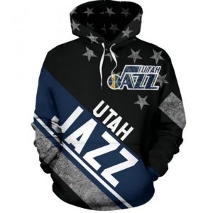 Basketball Utah Jazz 3d Hoodie