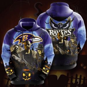 Batimore Ravens Team Creepy Hoodie
