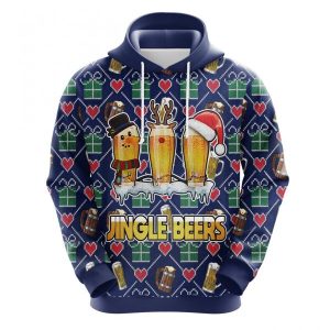 Beer Christmas Tree Christmas Cute Noel Mc Ugly Hoodie 3D