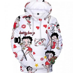 Betty Boop Hoodies Sexy Girl 3D