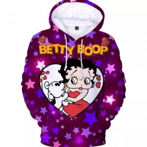Betty Boop Love Hoodies 3D