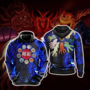 Bijuu Unisex 3D Hoodie