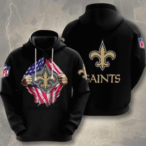 Black Saints Sport Hoodie 3D