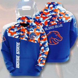 Bleed Blue Boise State Hoodie 3D