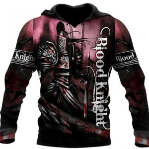 Blood Knight Jesus Hoodie 3D