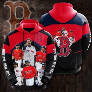 Boston Red Sox 3D Hoodie Team Baseball