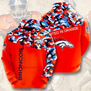 Broncos Denver United In Orange Hoodie