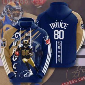 Bruce 80 Nfl Los Angeles Rams 3d Hoodies