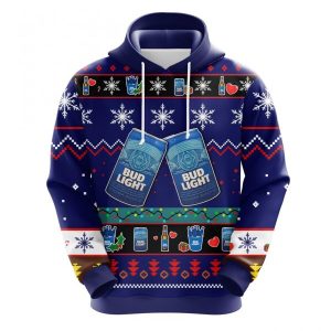 Bud Light Christmas cute Noel Mc Ugly Hoodie 3D