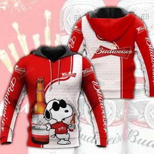 Budweiser Snoopy Hoodie 3D
