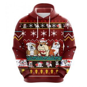 Bulldog Chritmas Cute Noel Mc Ugly Hoodie