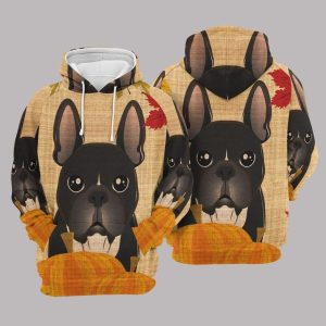 Bulldog Thanksgiving 3D Hoodie