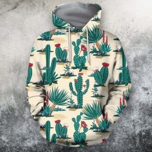 Cactus Cream Nice Design 3D Printed Sublimation Hoodie