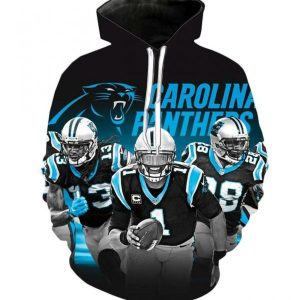 Cam Newton 1 Carolina Panthers 3D Hoodie Football
