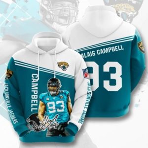 Campbell Jacksonville Jaguars Hoodie 3d