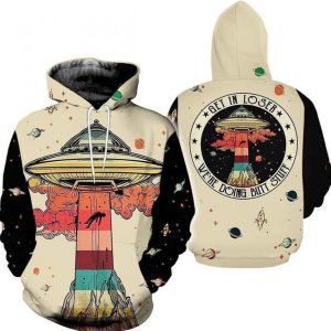 Camping Cream Vintage Design 3D Printed Sublimation Hoodie