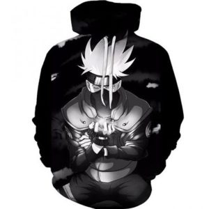 Captain Kakashi 3D Print Japanese Anime Naruto Shippuden Hoodie