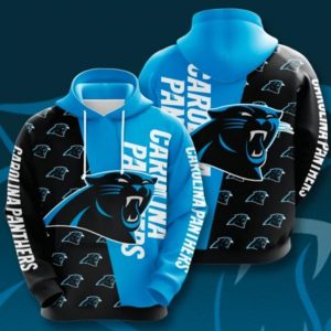 Carolina Panthers Blue Black Hoodie 3D