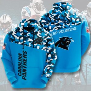 Carolina Panthers Pounding Hoodie 3D