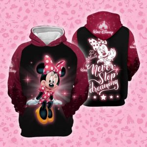 Cartoon Character Dreaming Minnie Hoodie 3D